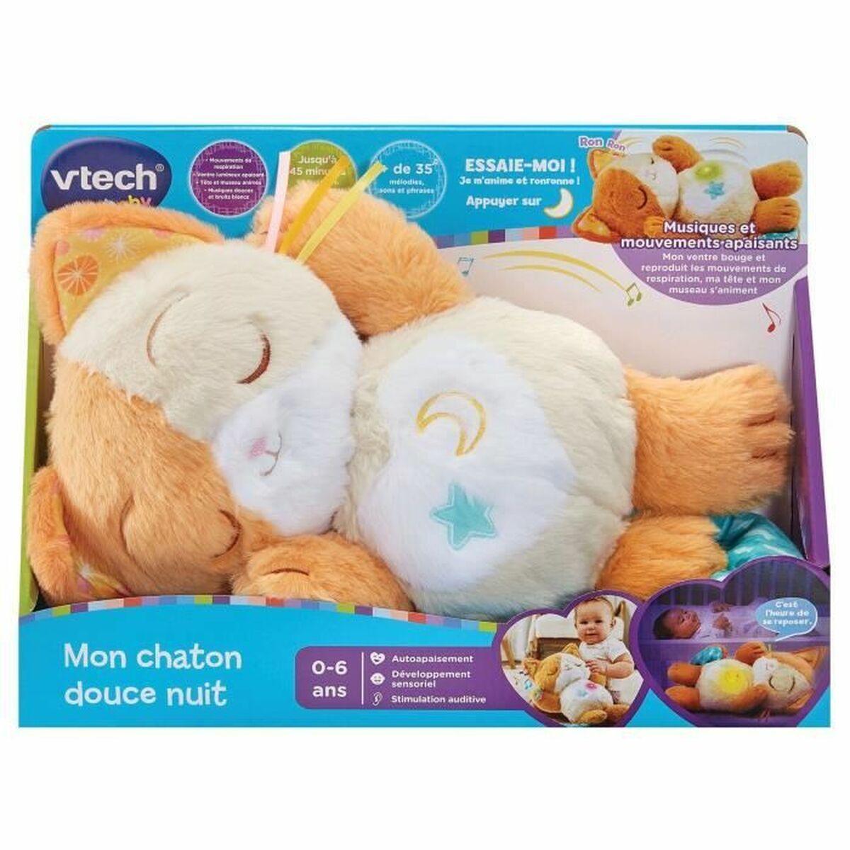 Hudební hračka Vtech Baby My Kitten Sweet Night 36 x 25 x 14 cm